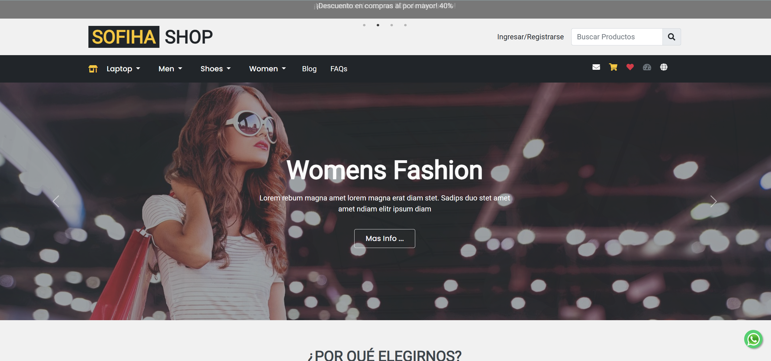 Sofiha Online Shop - E-commerce Profesional